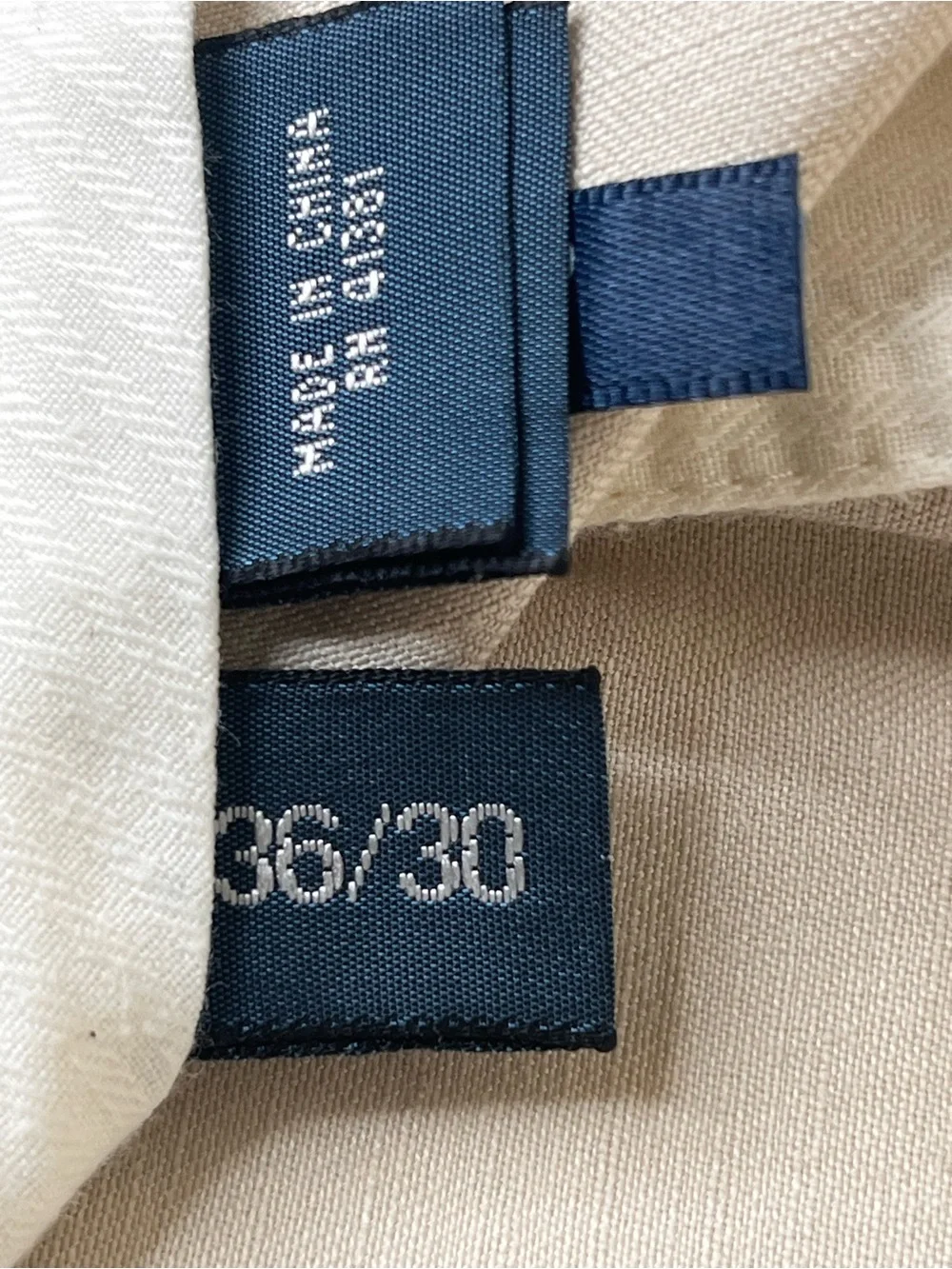 Polo by Ralph Lauren Beige Straight-Leg Classic Fit Dress Pants 36W/30L EUC